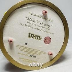 RARE 2009 BRADFORD EXCHANGE M&M'S CHARACTERS HOLIDAY MUSICAL CAROUSEL Works