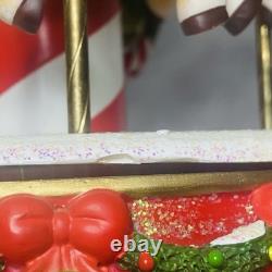 RARE 2009 BRADFORD EXCHANGE M&M'S CHARACTERS HOLIDAY MUSICAL CAROUSEL Works