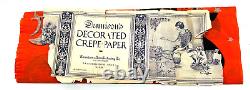 RARE 20s Halloween Dennison's Crepe Paper COMPLETE 20 x 120 uncut