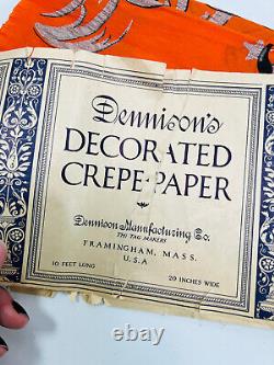 RARE 20s Halloween Dennison's Crepe Paper COMPLETE 20 x 120 uncut