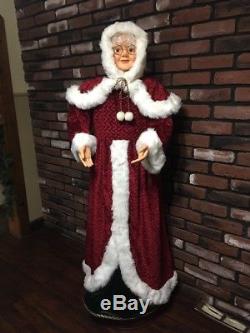 RARE Animated Life Size 5 Foot Mrs Claus Sings Christmas PAC Pan Asian Creations