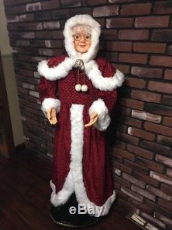 RARE Animated Life Size 5 Foot Mrs Claus Sings Christmas PAC Pan Asian Creations