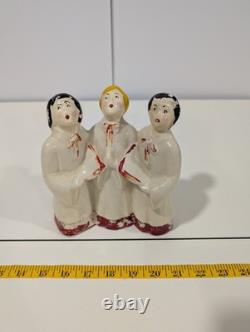 RARE Antique/Vintage Three Men Carolers 1940's Figurine
