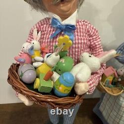 RARE Byers Choice Caroler Spring Easter Grandparents 13 Grandfather Grandmother