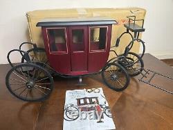 RARE Byers Choice Caroler's 2001 Wood Stagecoach Carriage Christmas Accessory