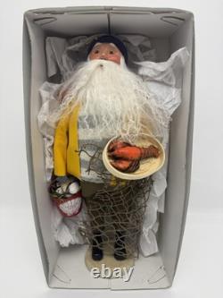 RARE Byers Choice NAUTICAL SANTA FENWICK ISLAND FISHERMAN (signed By Joyce) 1e4