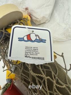 RARE Byers Choice NAUTICAL SANTA FENWICK ISLAND FISHERMAN (signed By Joyce) 1e4