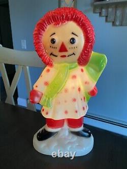 RARE & COMPLETE! Vintage 1973 Empire 15 Raggedy Ann Lighted Christmas Blow Mold