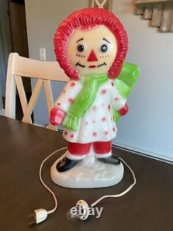 RARE & COMPLETE! Vintage 1973 Empire 15 Raggedy Ann Lighted Christmas Blow Mold