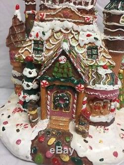 RARE Cracker Barrel Fiber Optic Gingerbread House Christmas Home Decor
