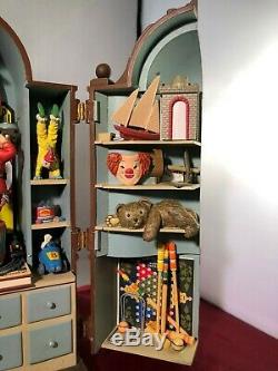 RARE Enesco Dream Keeper Lited Victorian Era Moving Toy Cabinet Music Box VIDEO