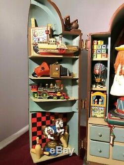 RARE Enesco Dream Keeper Lited Victorian Era Moving Toy Cabinet Music Box VIDEO