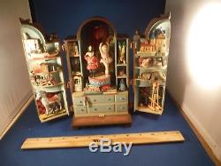 RARE Enesco Lighted Victorian Era Magic Dream Keeper Moving Toys Cabinet Musical