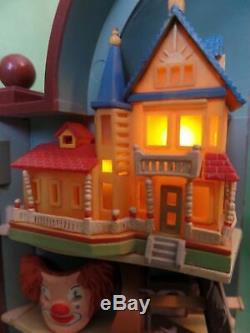 RARE Enesco Lighted Victorian Era Magic Dream Keeper Moving Toys Cabinet Musical