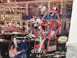 RARE GEMMY 2007 CHRISTMAS FERRIS WHEEL ROTATES LIGHTS UP 5' With 6 CHARACTER SWING RARE GEMMY 2007 CHRISTMAS FERRIS WHEEL ROTATES LIGHTS UP 5' With 6 CHARACTER SWING