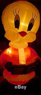 RARE Gemmy 8' Lighted Christmas LOONEY TUNES Tweety Bird Airblown Inflatable-NEW