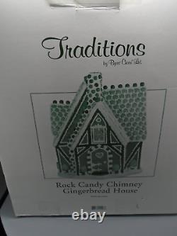 RARE HTF Traditions by Byers Choice Ltd. Rock Candy Gingerbread House, Christmas