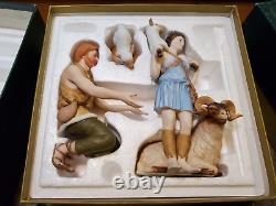 RARE Lenox Porcelain Renaissance Christmas Nativity Set with Manger