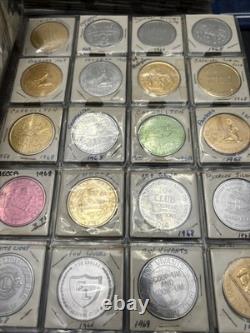RARE Lot of 475+ Doubloons New Orleans Mardi Gras 1960s-80s Almost All Different