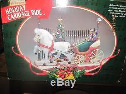 RARE MR CHRISTMAS Victorian Era Christmas Carriage Ride Action/Lites Music Box