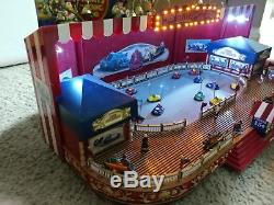 RARE MR CHRISTMAS Worlds Fair Bumper Cars Action/Lights Music Box