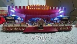 RARE MR CHRISTMAS Worlds Fair Bumper Cars Multi-Action/Lights Music Box