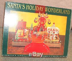 RARE Maisto LARGE Winter Wonderland Amusement Park 18 Carol Music Box MIB 2 Feet