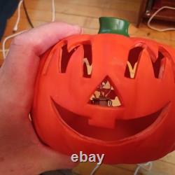 RARE McDonald's Halloween double sided Ceramic Pumpkin 1996 Vintage Light-Up