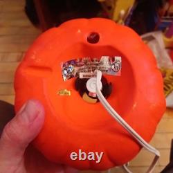 RARE McDonald's Halloween double sided Ceramic Pumpkin 1996 Vintage Light-Up