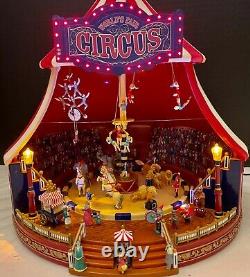 RARE Mr. Christmas Gold Label Worlds Fair Big Top Circus Tent Animated Musical