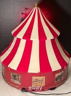 RARE Mr. Christmas Gold Label Worlds Fair Big Top Circus Tent Animated Musical