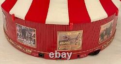 RARE Mr. Christmas Gold Label Worlds Fair Big Top Circus Tent Animated Musical