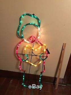 RARE Mr Christmas LARGE Silhouette Light Sculpture COLLECTION! OMG