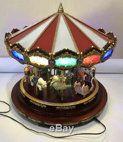 RARE Mr. Christmas Marquee Grand Carousel 16 Animated 40 Songs