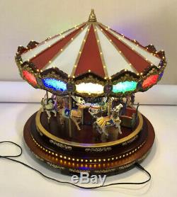 RARE Mr. Christmas Marquee Grand Carousel 16 Animated 40 Songs