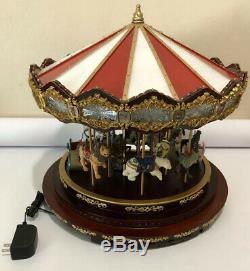 RARE Mr. Christmas Marquee Grand Carousel 16 Animated 40 Songs