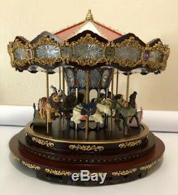 RARE Mr. Christmas Marquee Grand Carousel 16 Animated 40 Songs