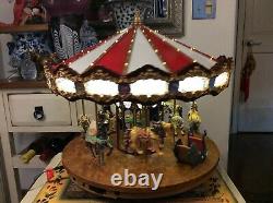RARE Mr. Christmas Marquee Grand Carousel 16 Animated 40 Songs
