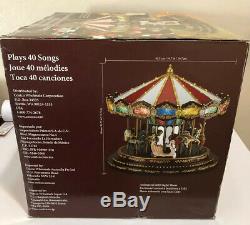 RARE Mr. Christmas Marquee Grand Carousel 16 Animated 40 Songs