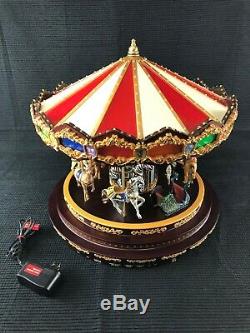 RARE Mr. Christmas Marquee Grand Carousel 16 Animated 40 Songs LED Beautiful