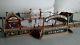 Rare Mr Christmas Old Time Ice Skaters Nottingham Fair Village Skating Rink Snow