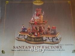 RARE Mr Christmas Santa's Toy Factory Multi-Action/Smoke/Lights Display Musical