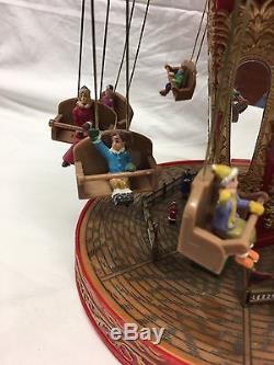 RARE Mr Christmas World's Fair Double Swing Carousel Action/Lights Music Box