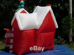 RARE NEW GEMMY 8' Tall Lighted Christmas Santas Pet Store Inflatable Airblown