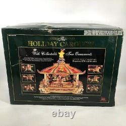 RARE New Bright 1997 Supersize Animated Christmas Holiday Musical Carousel WORKS