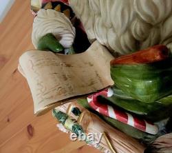 RARE/RETIRED Fitz And Floyd Christmas Lodge Full Size Cookie Jar Centerpiece