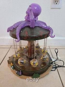 RARE RETIRED Lemax Spooky Town 2011 Octo-Swing Halloween Ride Works