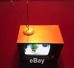 RARE Rudolph the Red Nose Reindeer TV Action/Lites Music Box ONLY 1 ON EBAY