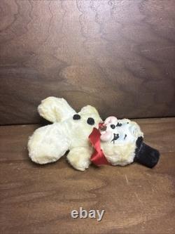 RARE Rushton Star Creation Snowman Christmas Rubber Face MCM Plush Toy 8.5