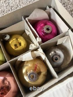 RARE Shiny Brite Vtg 1940s Christmas Cluster Centerpiece Kit Glass Holiday